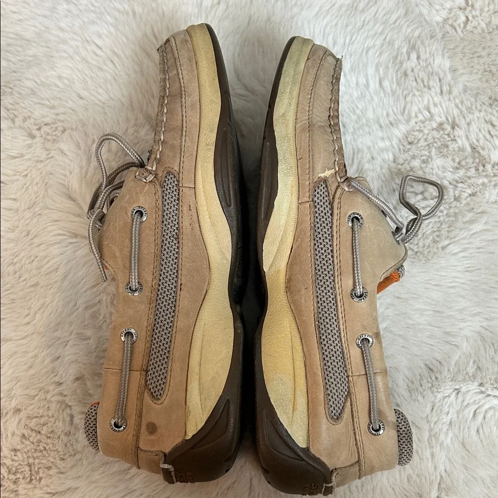 Sperry Men's Beige and Gray Boat Shoes